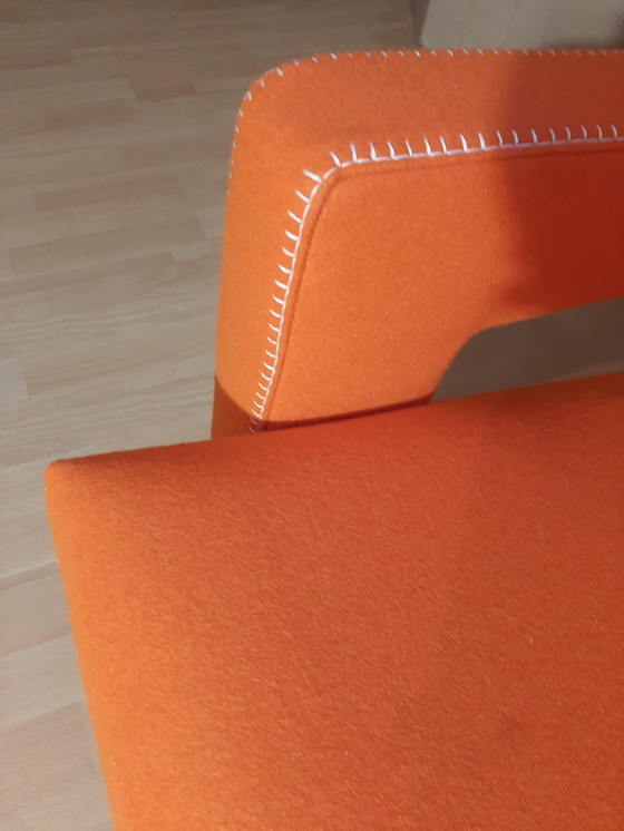 Image 1 of Cassina Utrecht 637 Nuovo mai usato in panno di lana Ruggine arancione (Serie 13L) Punto cavallo