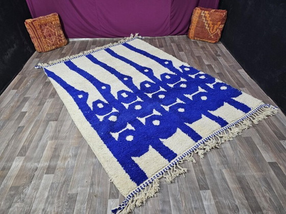 Image 1 of Marokkanischer Teppich aus Naturleinen, 300 x 200 cm