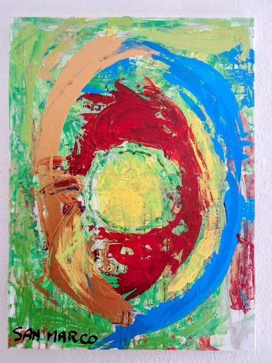 Image 1 of Enzo SAN MARCO - Cyclonic Mood - Artist painting
