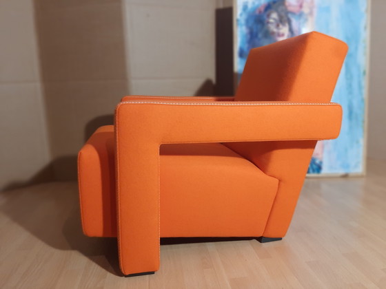 Image 1 of Cassina Utrecht 637 Nuovo mai usato in panno di lana Ruggine arancione (Serie 13L) Punto cavallo