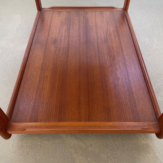 Image 1 of Scandinavian Design Teak Bar Cart, Trolley, Side Table, 1960s