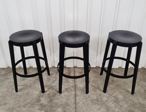 3 x barkruk TON (Thonet) barkrukken