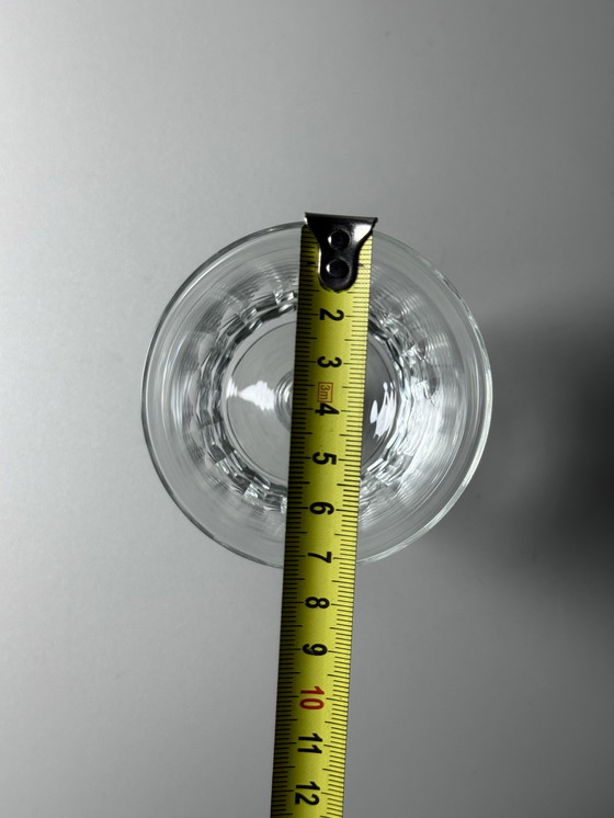 Image 1 of Set di 6 grandi bicchieri da vino in cristallo tagliato a mano – De Rupel, Boom – Art Déco, anni '30