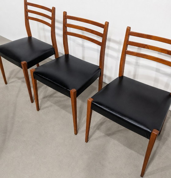 Set van 4 Scandinavische vintage eetkamerstoelen – Skai, Wood (photo 3 of 5)