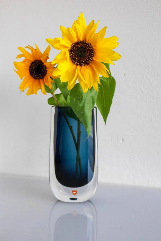 Image 1 of Vase en verre par Landberg pour Orrefors, set de 2