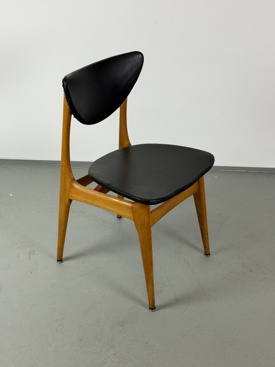 Set van 4 vintage eetkamerstoelen in Scandinavische stijl – Jaren 60 – Skai, Wood (photo 4 of 14)