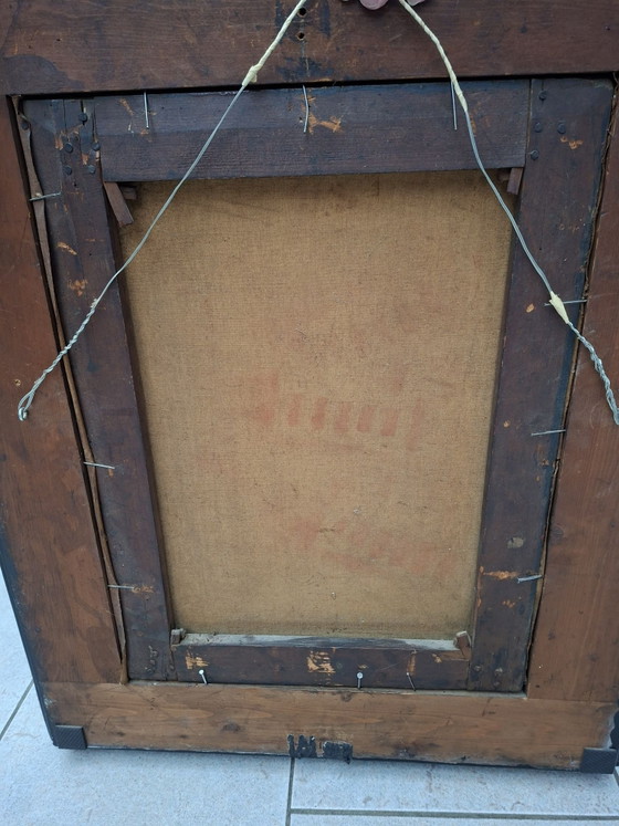 Cuadro mujer con carta, H. Kaiser, Arte, Madera, Lienzo, Beige (foto 5 de 8)