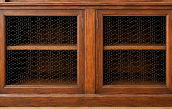 Imponente credenza/libreria a due corpi in rovere massiccio e noce del periodo Napoleone III. (photo 4 of 6)