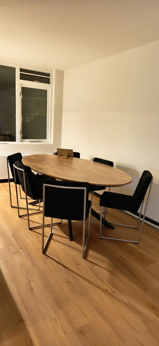 6 dining room chairs, brand Harvink