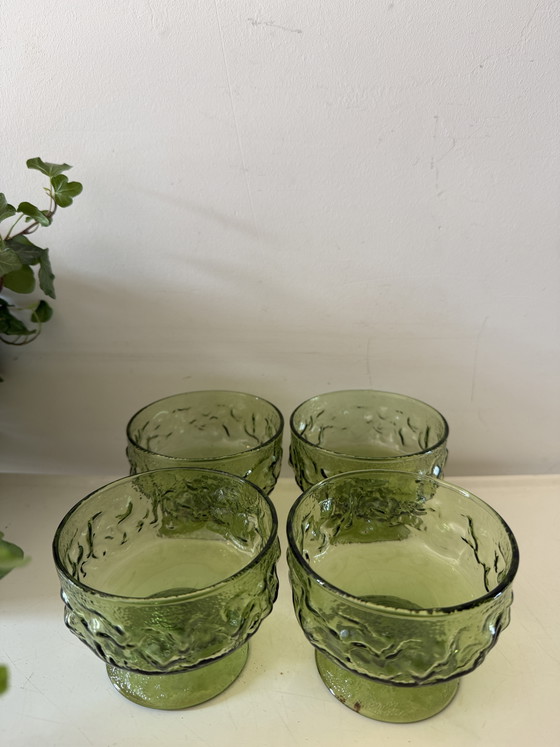 Ensemble de 4 coupes en verre italiennes vintage – Verres et carafes, Glass (photo 2 of 6)