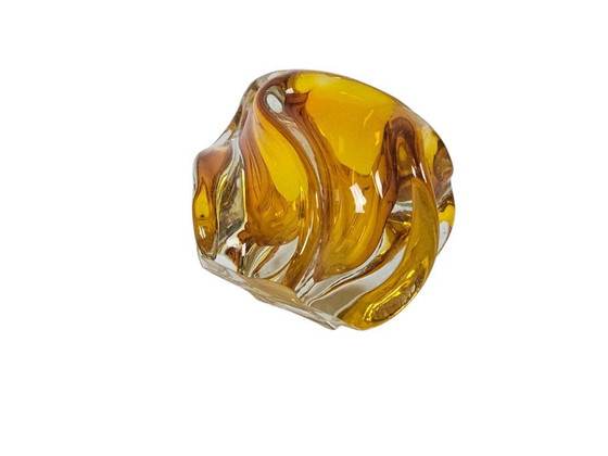 Image 1 of Josef Hospodska - Repubblica Ceca - design del vetro - vaso ritorto - vetreria Chribska - anni '60