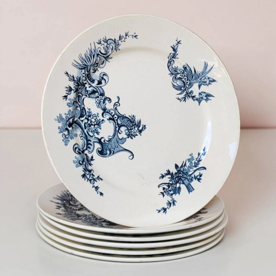6 assiettes plates Terre de Fer BFK modèle Regent – Vaisselle, Porcelain, Art Nouveau (photo 2 of 7)