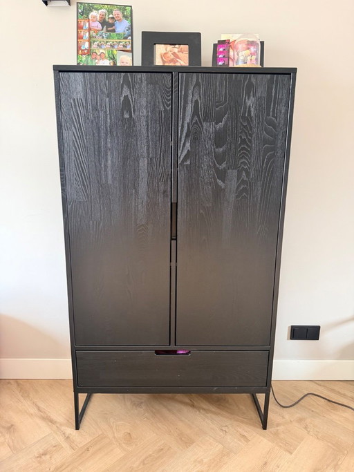 Mobiletto in legno nero. – kasten, Metal, Wood