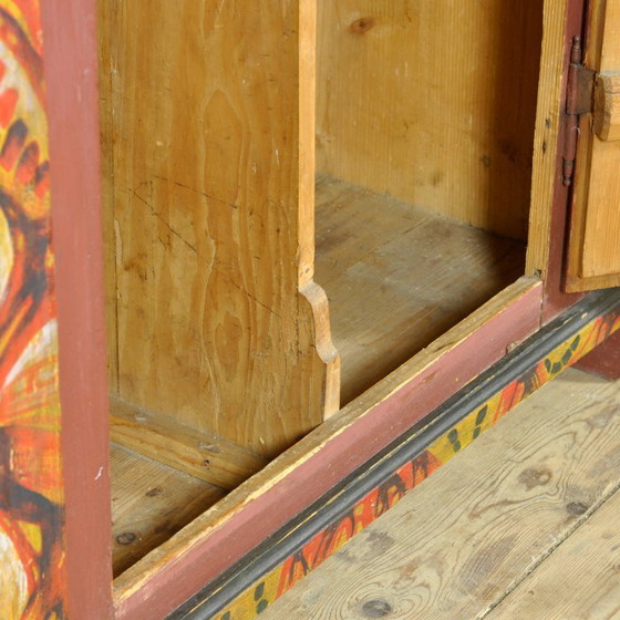 Image 1 of Deutscher Hochzeitsschrank, datiert 1850