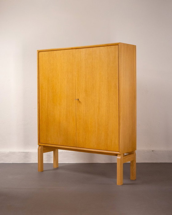 Image 1 of Oak cupboard by Marian Grabińsky for IKEA Möbel, Sweden, 1960's