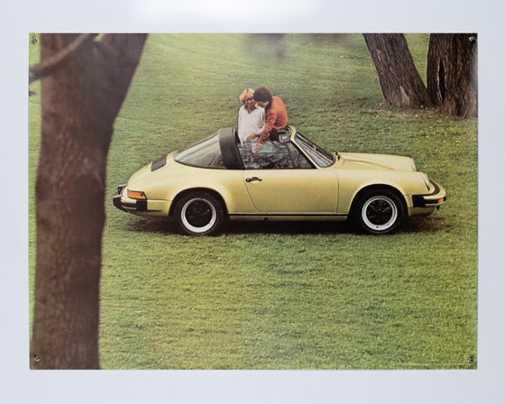 Porsche 911 – Poster Porsche vintage originale degli anni '70 di Werbeagentur Strenger – Moderno Mid-Century (photo 3 of 8)