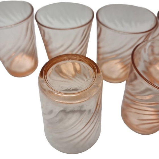 Image 1 of 7 vintage Rosaline waterglazen