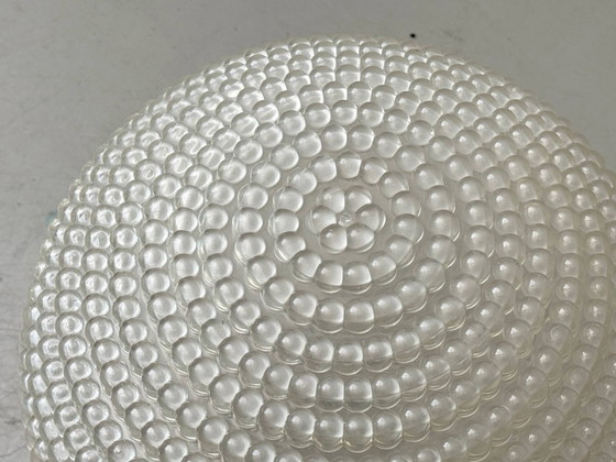 Image 1 of Rara lampada a sospensione con decorazioni a rilievo a bolle, anni '70.