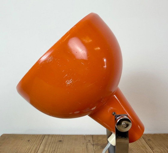 Vintage oranje metalen wandlamp van Lidokov, jaren 70. – Wandlampen, Chrome (photo 9 of 17)