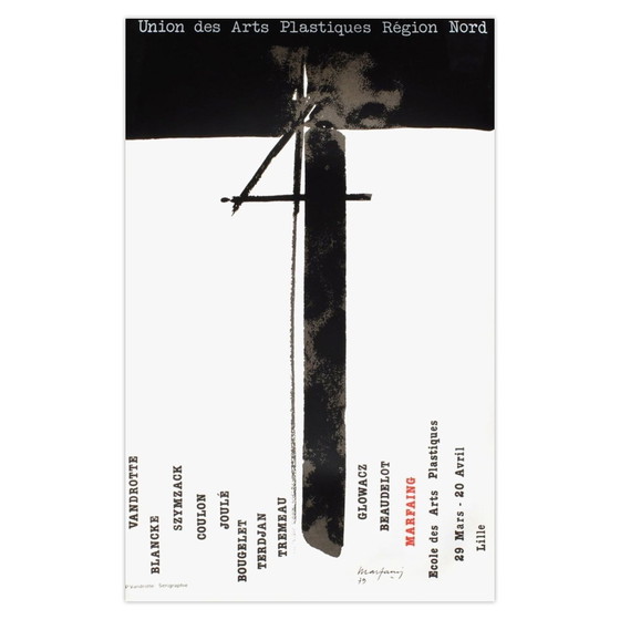 André MARFAING Plakat Expo 79 - Union of Visual Arts Lille – Posters, Paper (photo 5 of 5)