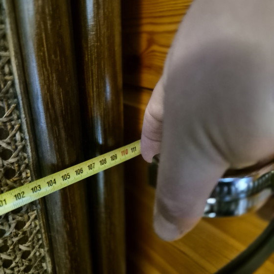 Image 1 of Armadio in rattan marrone scuro, dimensioni 180x112x66 cm.