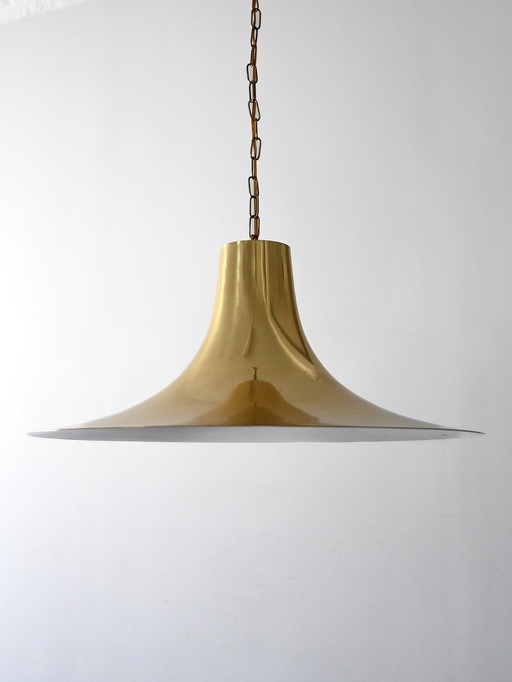 Lampe pendante scandinave en laiton des années 1960/70