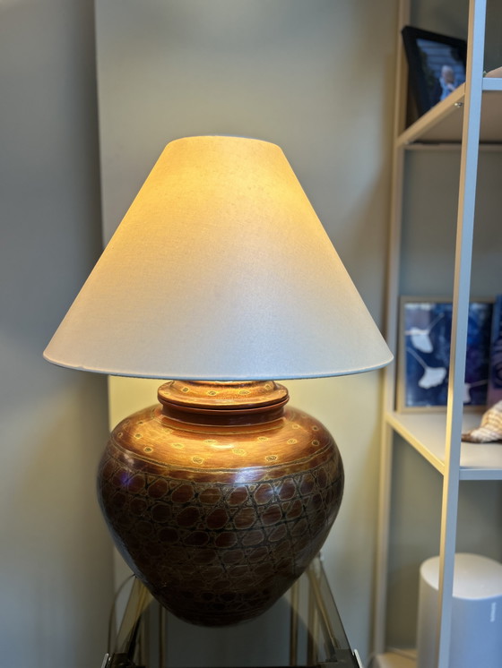 Image 1 of Lampe de table vintage en bambou (années 1980/1990)