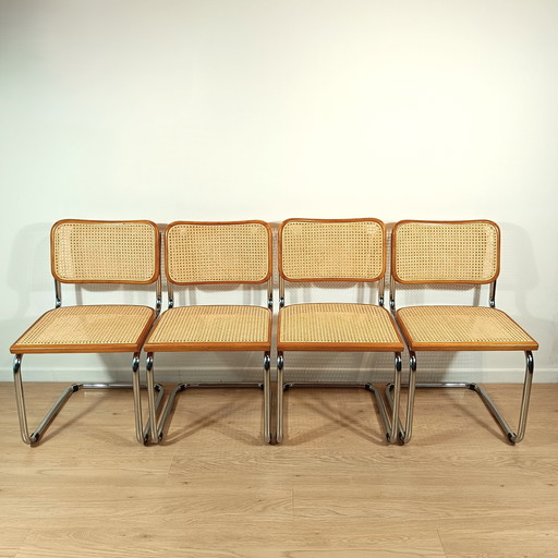 Set of 4 vintage Cesca chairs