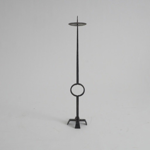 Wrought Iron Standing Candle Stick Holder