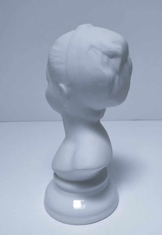 Image 1 of Cabeza de niña de porcelana bisqué de los años 60