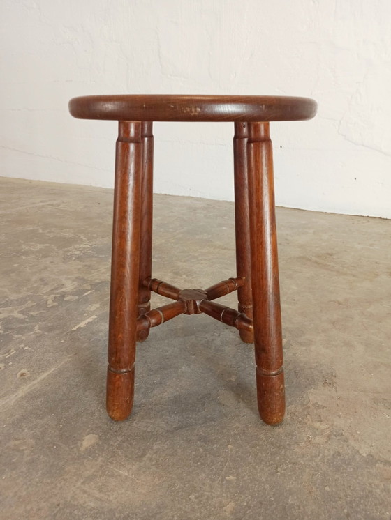 Image 1 of Vintage wooden stool 