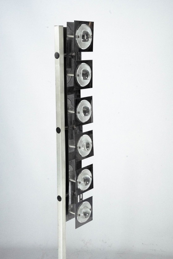 Lampada da terra Mid-Century in cromo e vetro attribuita a Sciolari, Italia anni '70 – Lampade da terra (photo 7 of 10)