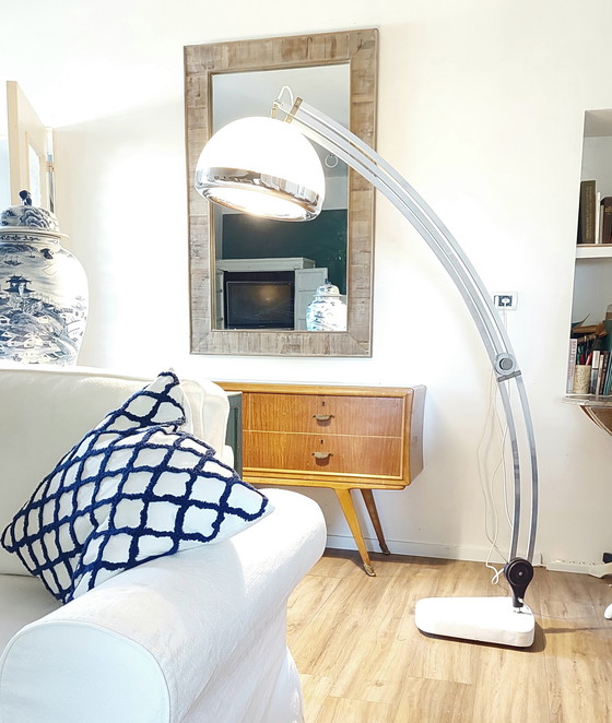 Image 1 of Boogvormige vloerlamp van Mid Century Architects, ontworpen door Gofreddo Reggiani.