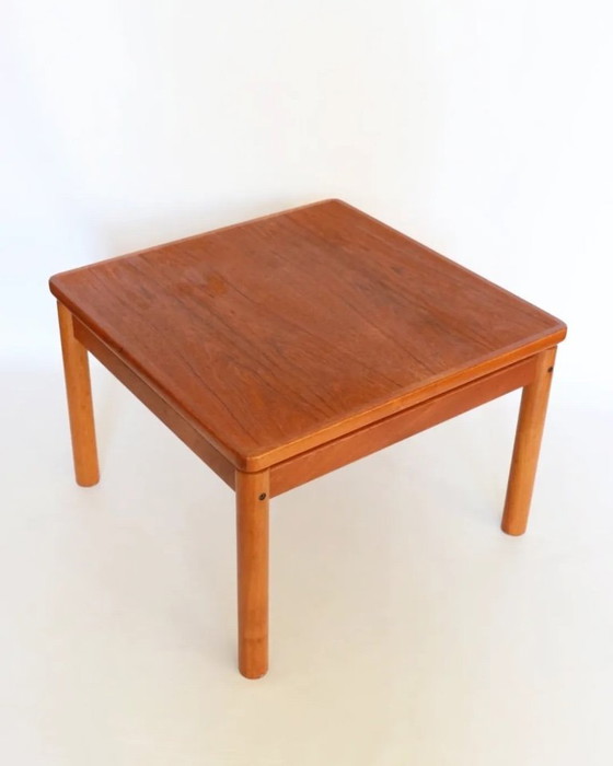 Image 1 of Vintage teak coffee table square Danish design retro 50s