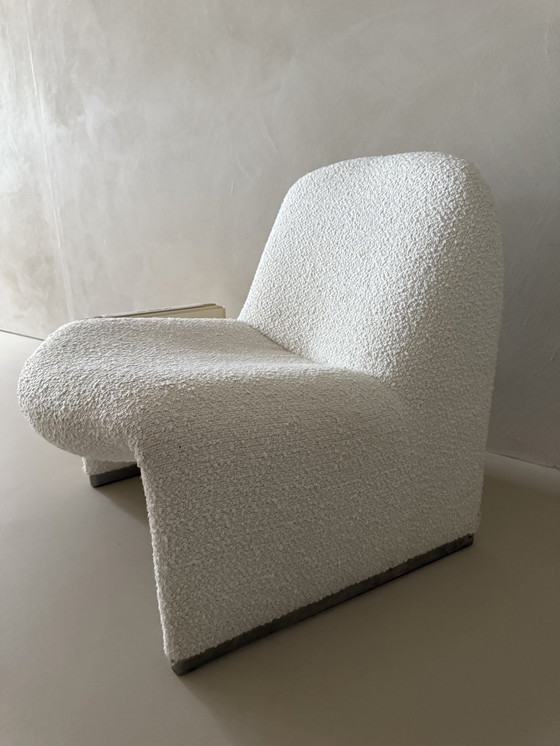 Image 1 of Giancarlo Piretti Artifort Ally Chair Fauteuil Chair Reupholstered Bouclé