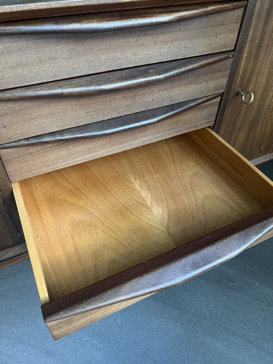 Buffet bas Scandinave Années 50-60 | Bois de Teck ou Noyer | Dimensions LPH: 195x45x93cm – Wood (photo 4 of 5)