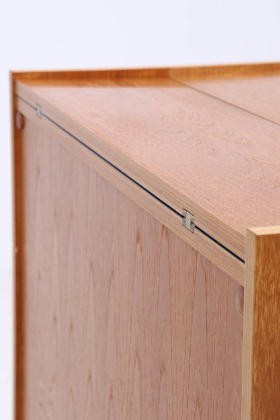 Image 1 of Rare armoire de bar de Johannes Andersen | Mid Century Bar | 60s pliable Vintage Teck Rollbar bois #09-06