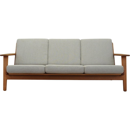 Canapé vintage en chêne par Hans J. Wegner pour Getama, 1960s