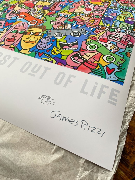 Image 1 of James Rizzi „Das Beste aus dem Leben machen“ – Poster 70 x 100 cm