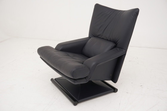 Rolf Benz 6500 Poltrona Funzione Relax Poltrona Reclinabile Pelle blu scuro – Poltrone (photo 5 of 9)