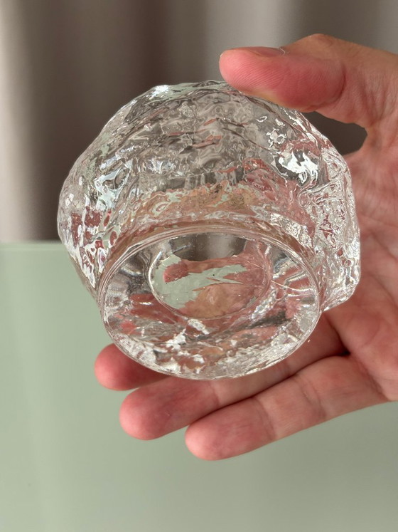 Portavelas Kosta Boda Snowball – Ann Wolff – Cristal artístico sueco – Glass (photo 6 of 8)