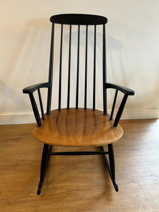 Vintage Rocking Chair Tapiovaara Pastoe Nesto Design Chair