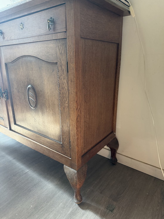 Image 1 of Antique low sideboard wall cabinet