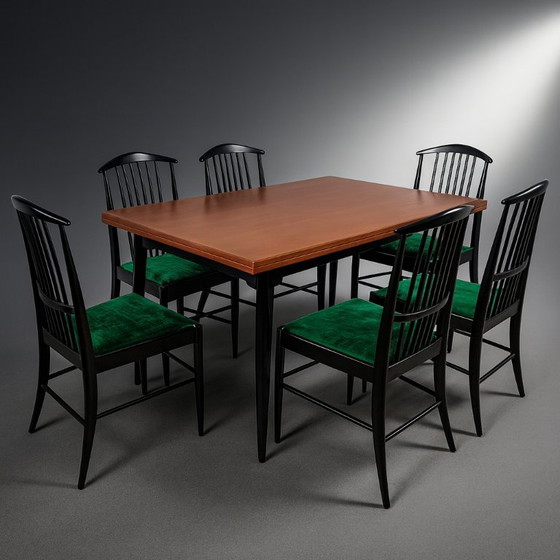 Set da pranzo di design di Kerstin Hörlin Holmquist per Asko – Sedie da pranzo, Wood (photo 2 of 12)