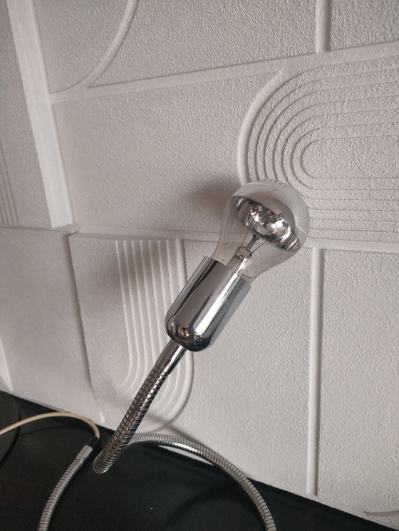 Image 1 of Vintage design snake chroom tafellamp 