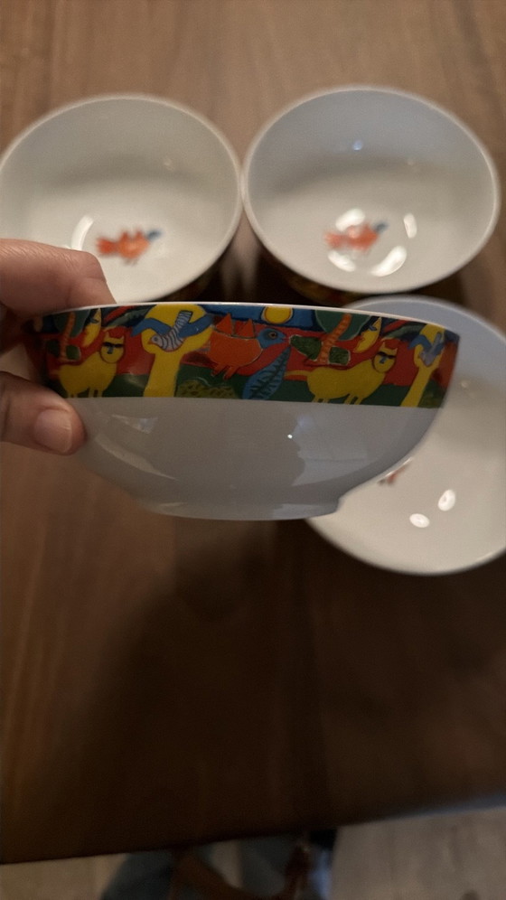 4 Corneille breakfast bowls #design vgc, Crockery, Porcelain, Multi Color (photo 2 of 9)