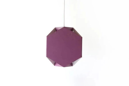 Purple Seks-Tre pendant lamp by Ole Panton for Lyfa, 1960s – hanglampen, Metal, Scandinavian (photo 2 of 6)
