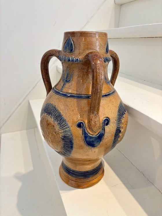 Vaso Art Déco (33 cm) – Roger Guérin (Bouffioulx) – ca. 1930 – Guerin, Vasi, Ceramica (photo 2 of 6)