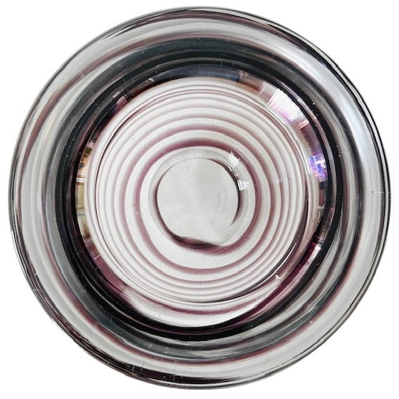 Image 1 of KOSTA BODA Porte-bougie votive violet tourbillonnant