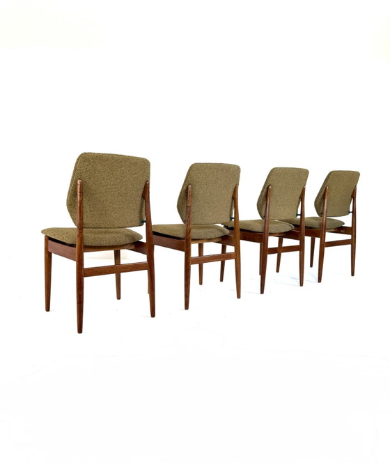Image 1 of 4x restaurierte Teak-Esszimmerstühle, Casala ‘60